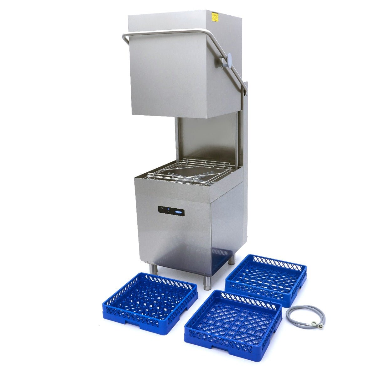 Maxima Pass Through Dishwasher 50 x 50cm - With Rinse Aid and Soap Pumps - Digital Display - 400V - RVSVoordeel