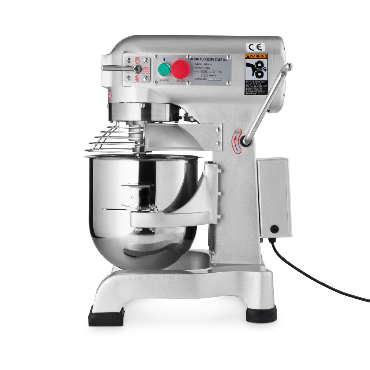 Maxima Planetary Mixer 10L - Up to 5kg Dough - 3 Speeds - RVSVoordeel