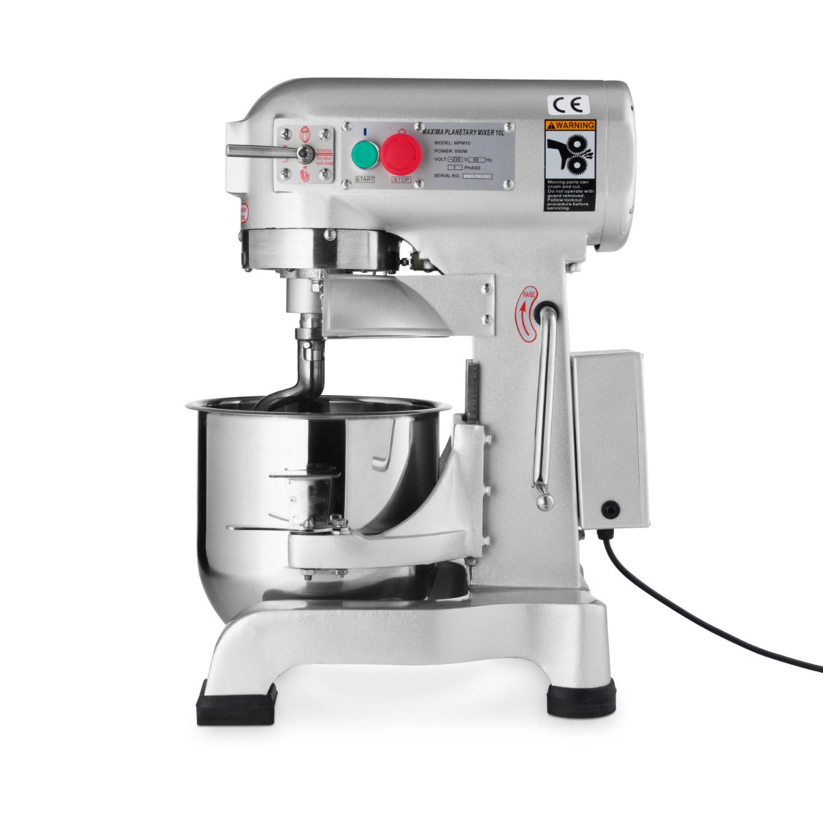 Maxima Planetary Mixer 10L - Up to 5kg Dough - 3 Speeds - RVSVoordeel