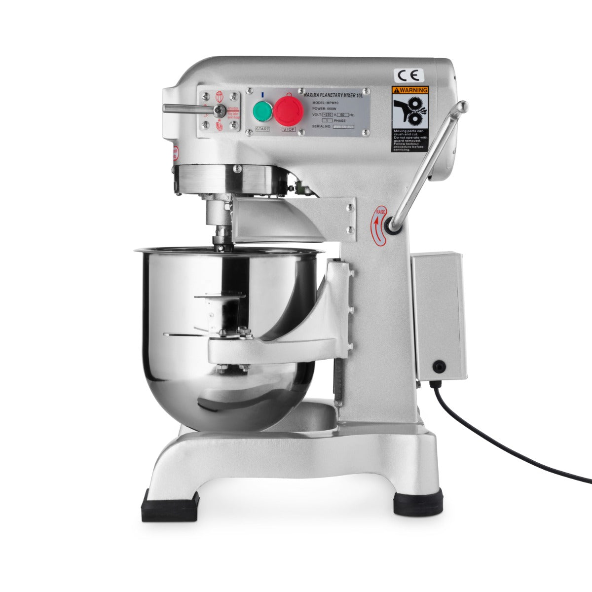 Maxima Planetary Mixer 10L - Up to 5kg Dough - 3 Speeds - RVSVoordeel