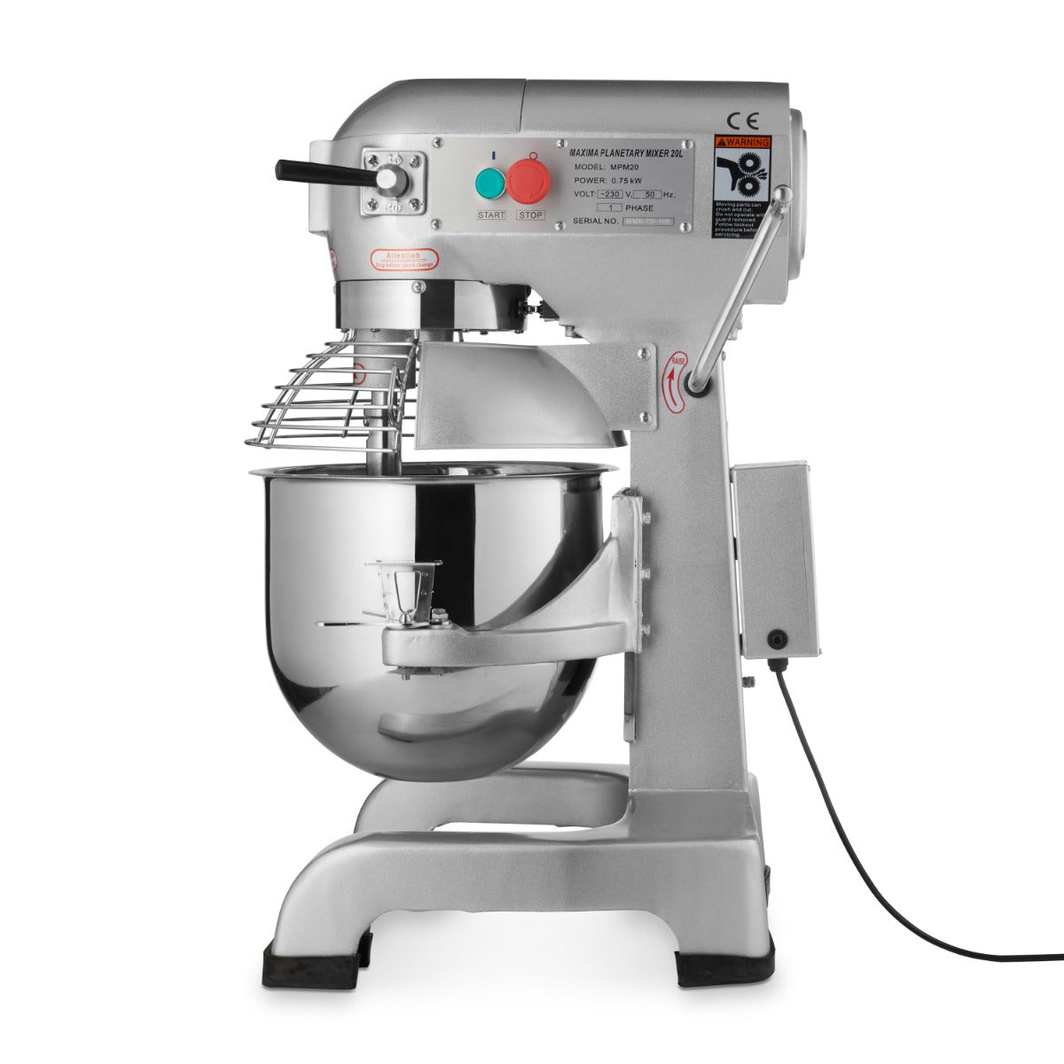 Maxima Planetary Mixer 20L - Up to 10kg Dough - 3 Speeds - RVSVoordeel