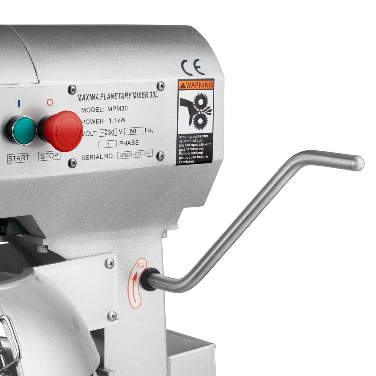 Maxima Planetary Mixer 30L - Up to 15kg Dough - 3 Speeds - RVSVoordeel