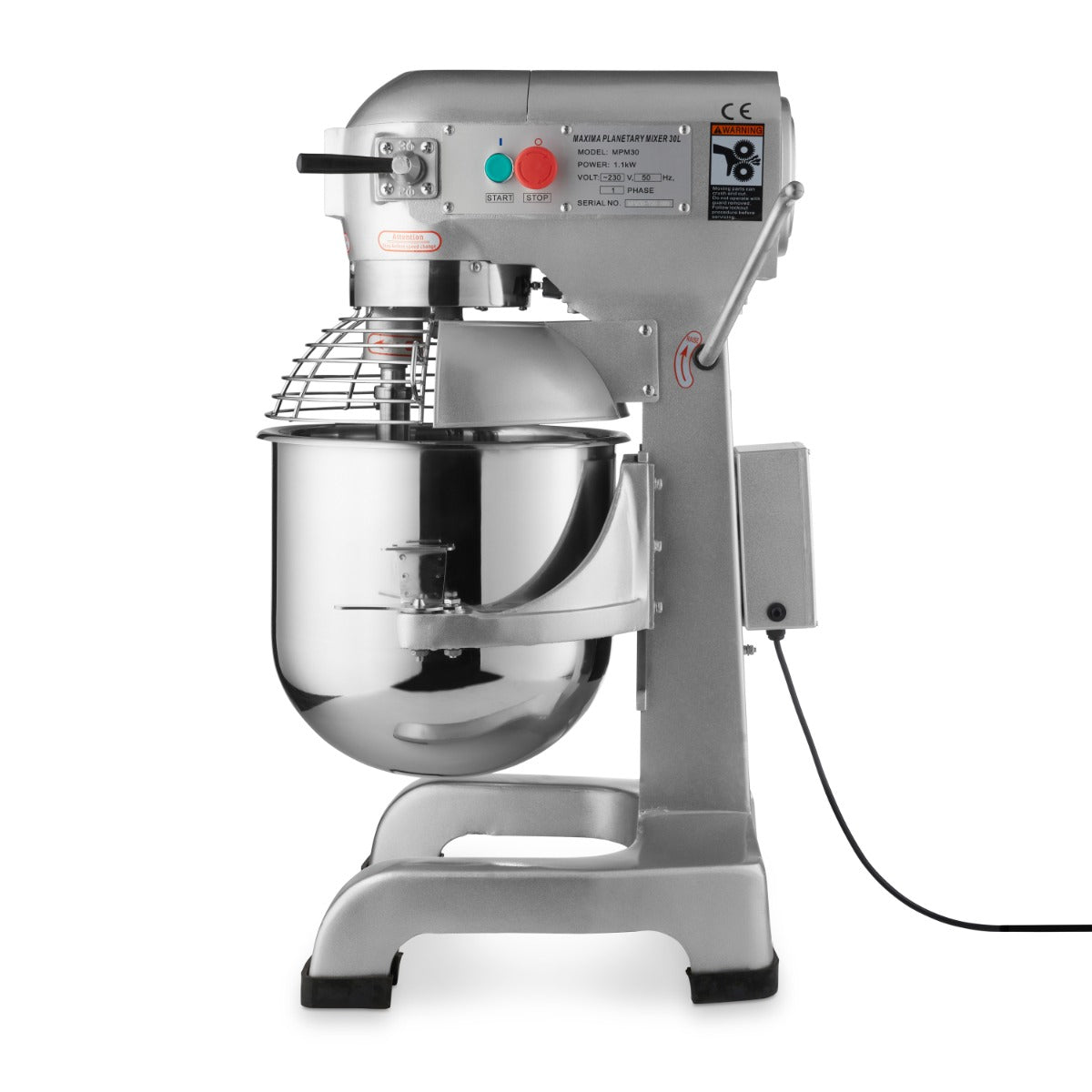 Maxima Planetary Mixer 30L - Up to 15kg Dough - 3 Speeds - RVSVoordeel