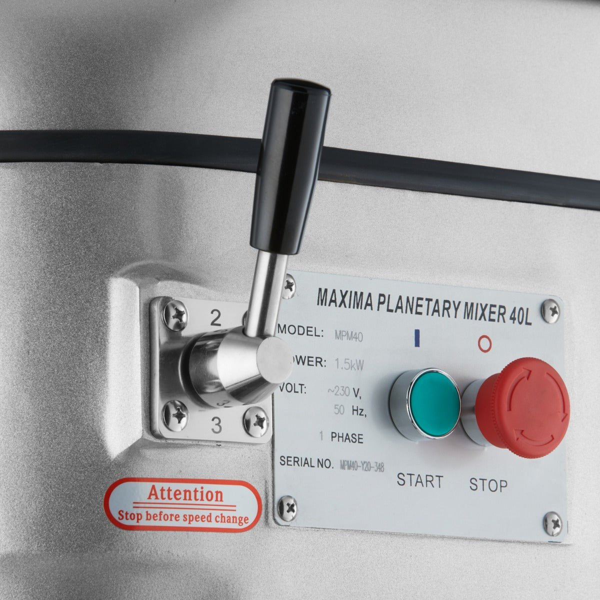 Maxima Planetary Mixer 40L - Up to 20kg Dough - 3 Speeds - RVSVoordeel