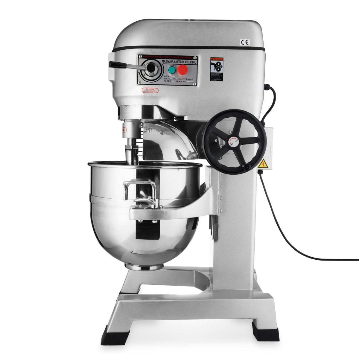 Maxima Planetary Mixer 60L - Up to 30kg Dough - 3 Speeds - RVSVoordeel