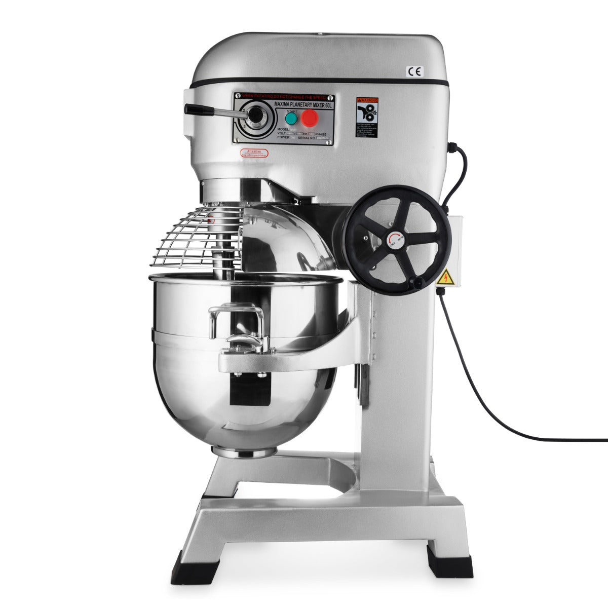 Maxima Planetary Mixer 60L - Up to 30kg Dough - 3 Speeds - RVSVoordeel