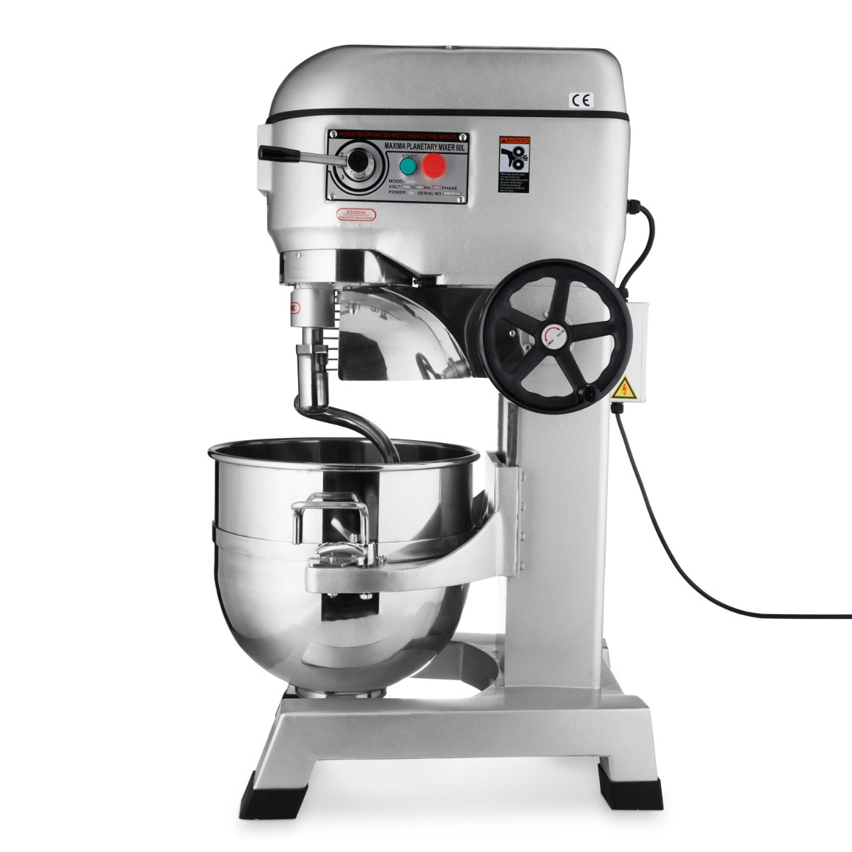 Maxima Planetary Mixer 60L - Up to 30kg Dough - 3 Speeds - RVSVoordeel