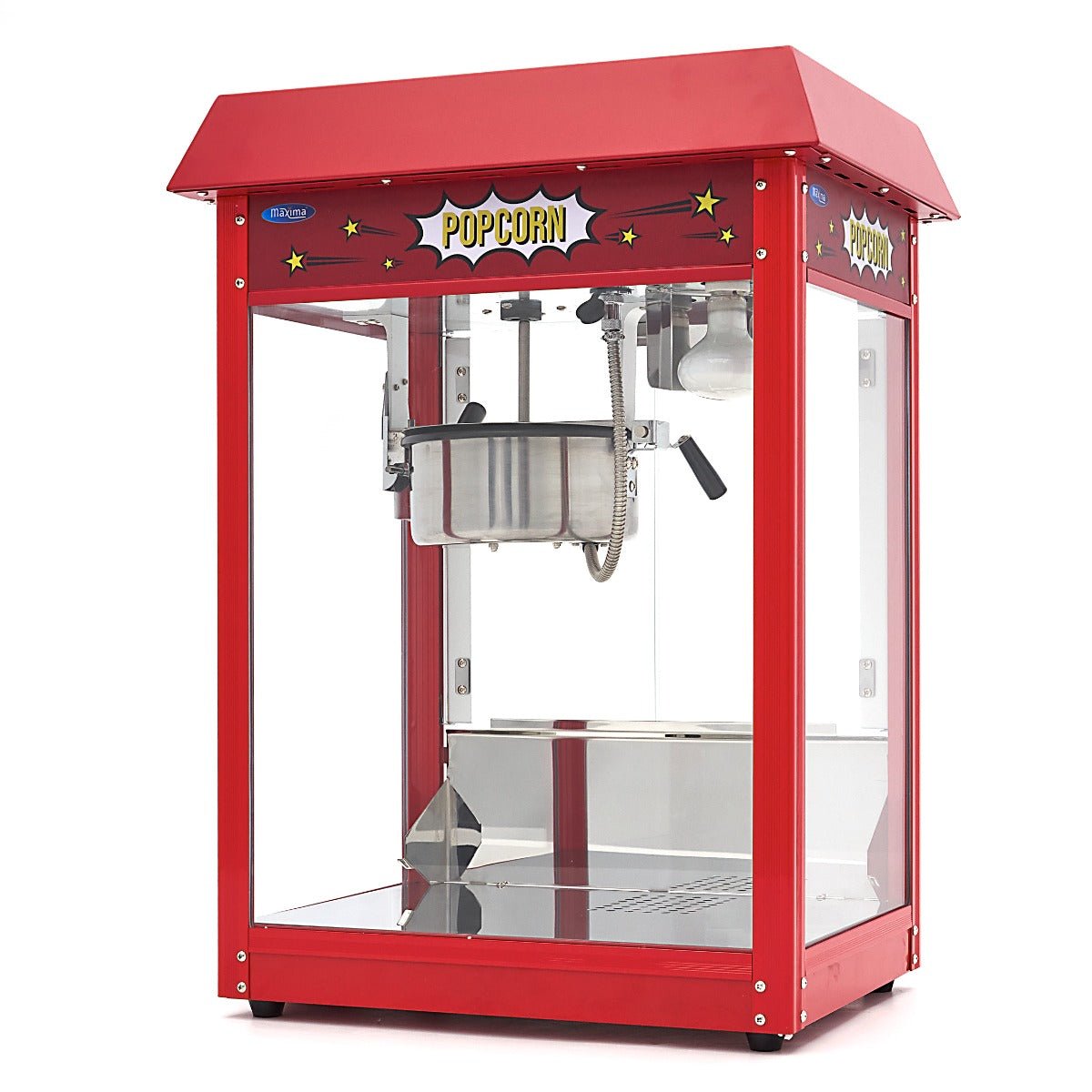 Maxima Popcorn Machine + - 3kg Popcorn per hour - RVSVoordeel