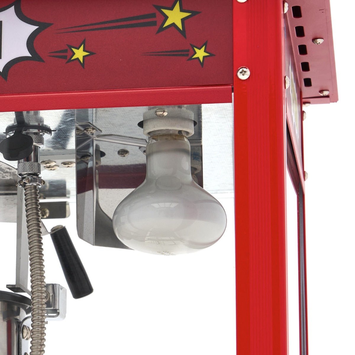 Maxima Popcorn Machine + - 3kg Popcorn per hour - RVSVoordeel