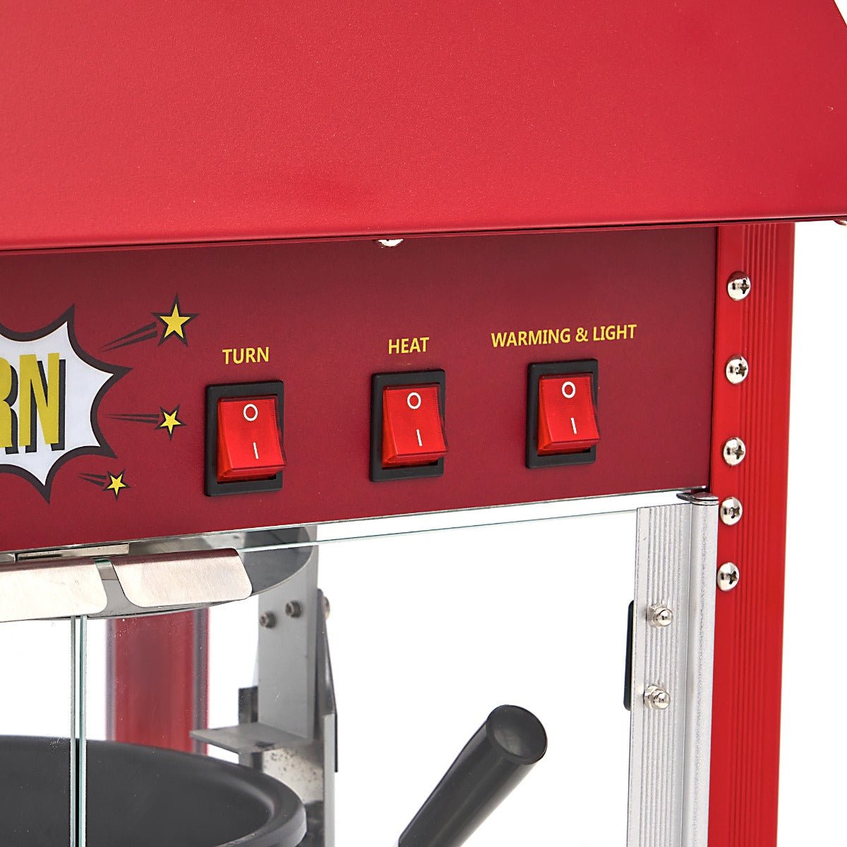 Maxima Popcorn Machine + - 3kg Popcorn per hour - RVSVoordeel