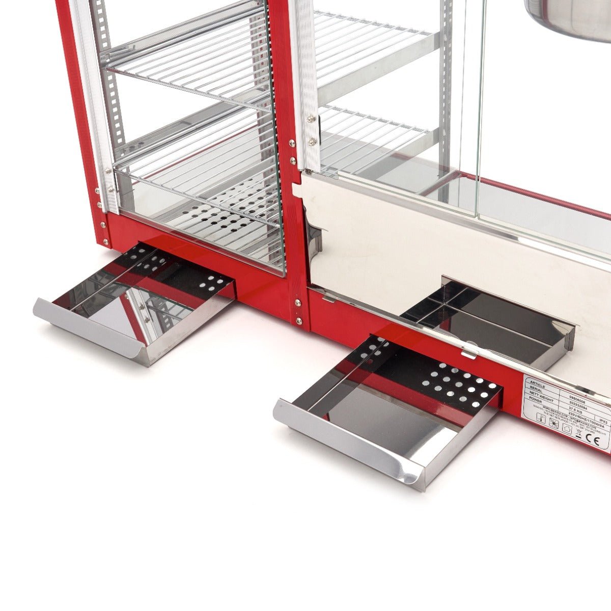 Maxima Popcorn Machine with Heated Showcase + - 3kg Popcorn per hour - RVSVoordeel