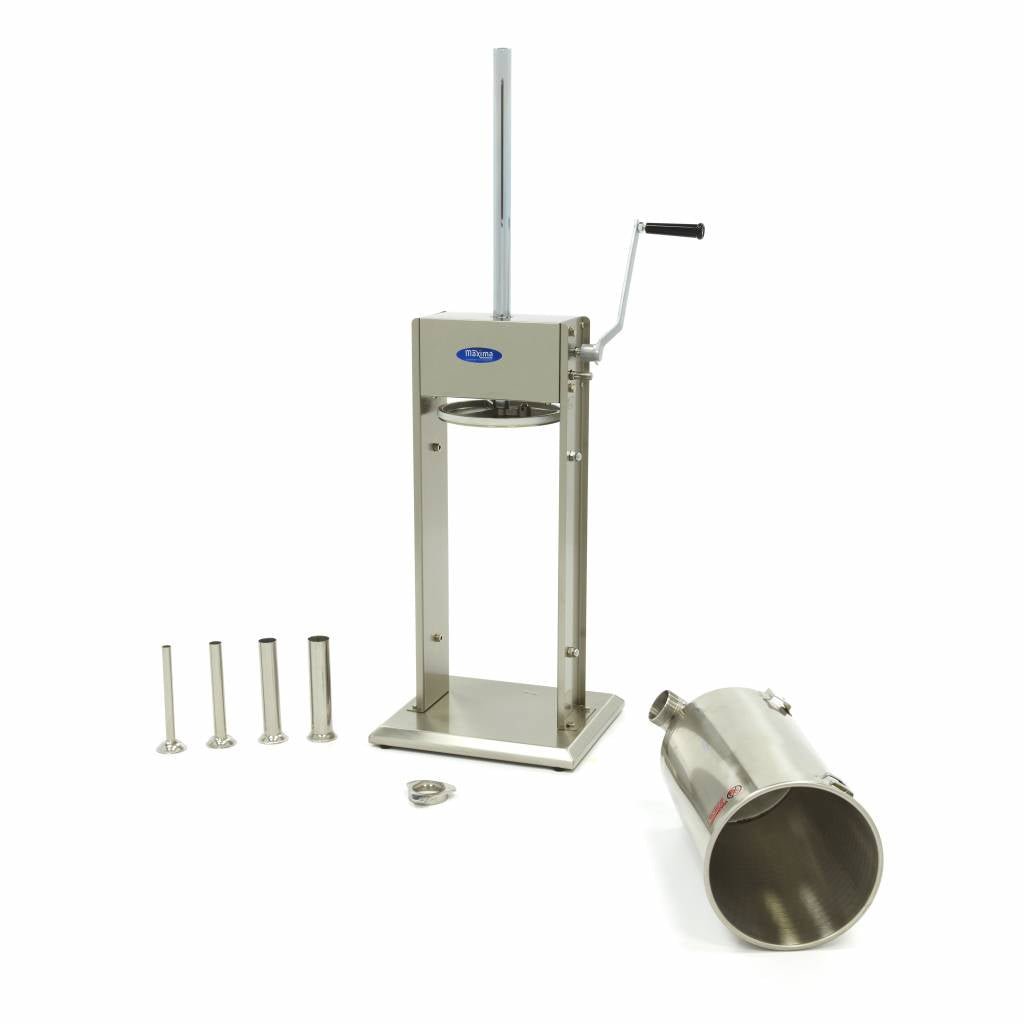 Maxima Sausage Filler 15L - Standing Model - incl 4 Filling Tubes - RVSVoordeel