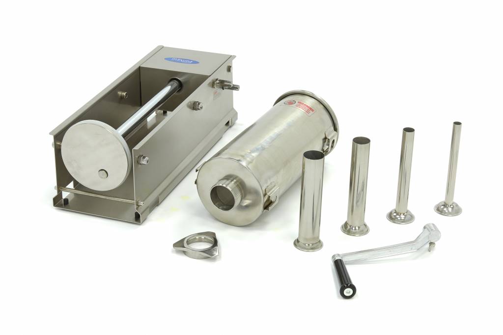 Maxima Sausage Filler 5L - Flat Model - incl 4 Filling Tubes - RVSVoordeel