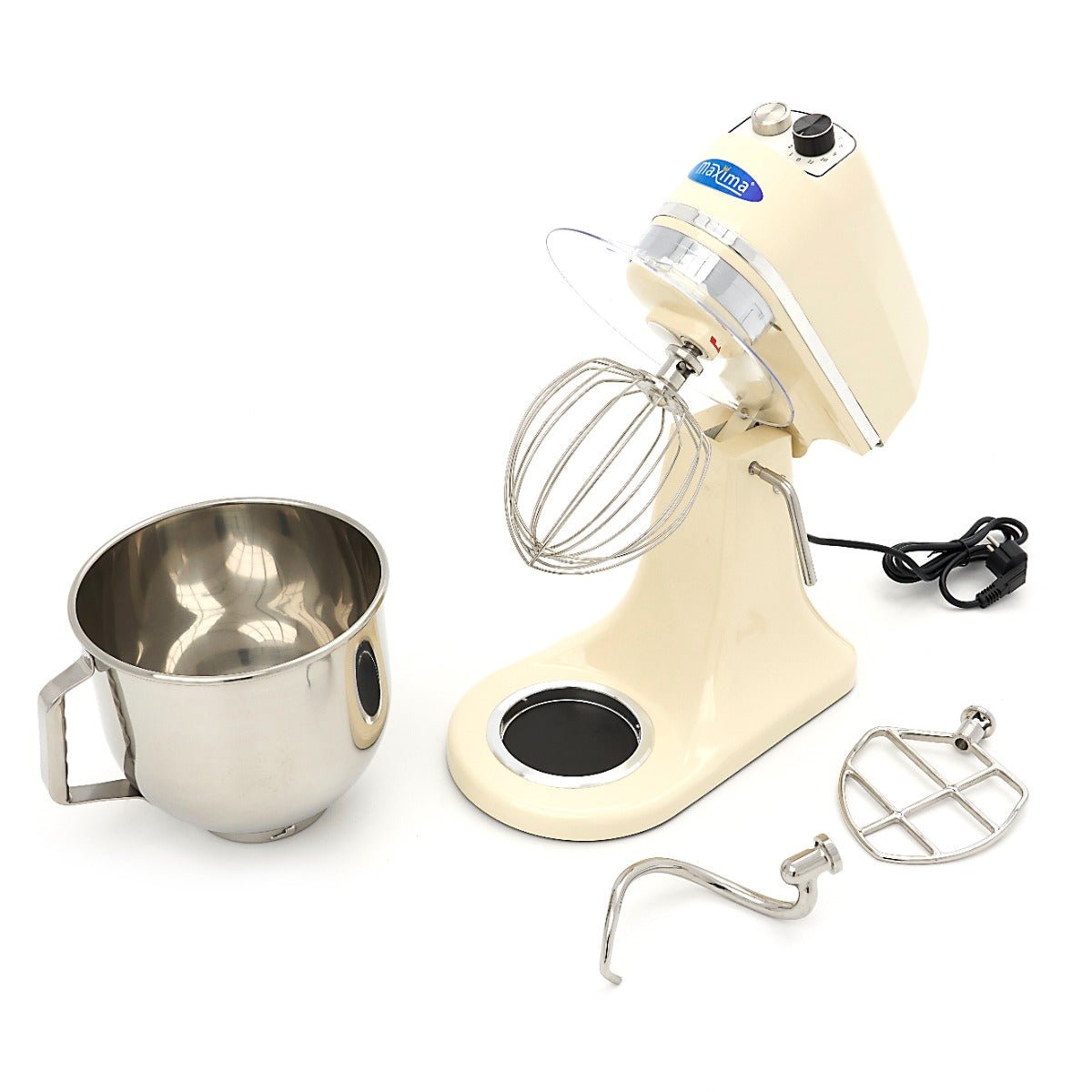 Maxima Stand Mixer 7L Ivory - Up to 2kg Dough - 11 Speeds - RVSVoordeel