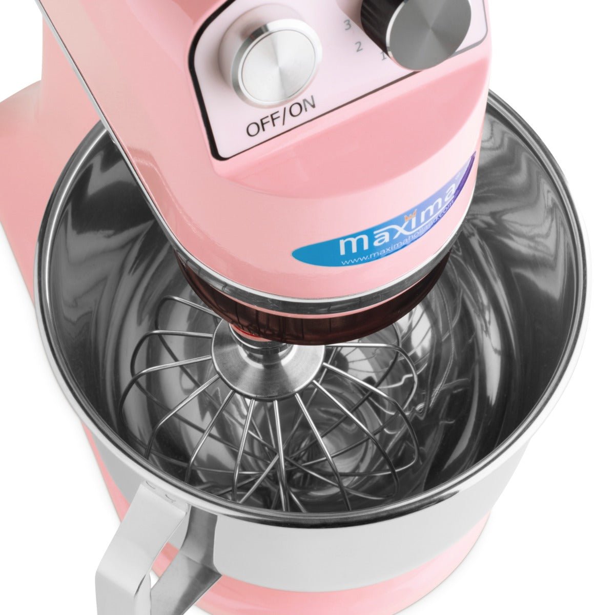 Maxima Stand Mixer 7L Pink - Up to 2kg Dough - 11 Speeds - RVSVoordeel