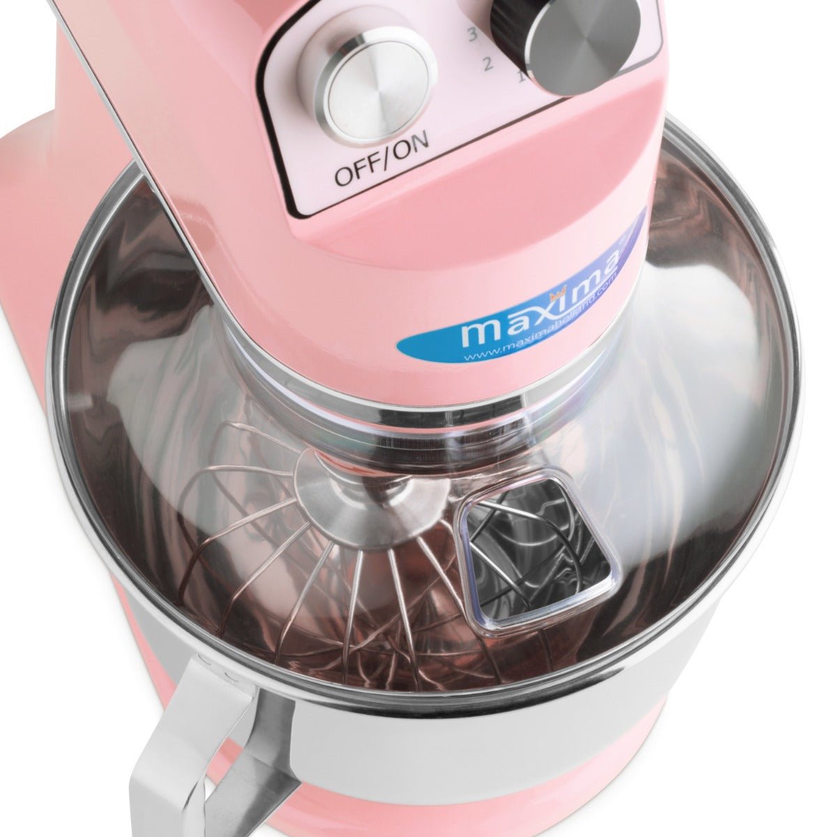 Maxima Stand Mixer 7L Pink - Up to 2kg Dough - 11 Speeds - RVSVoordeel