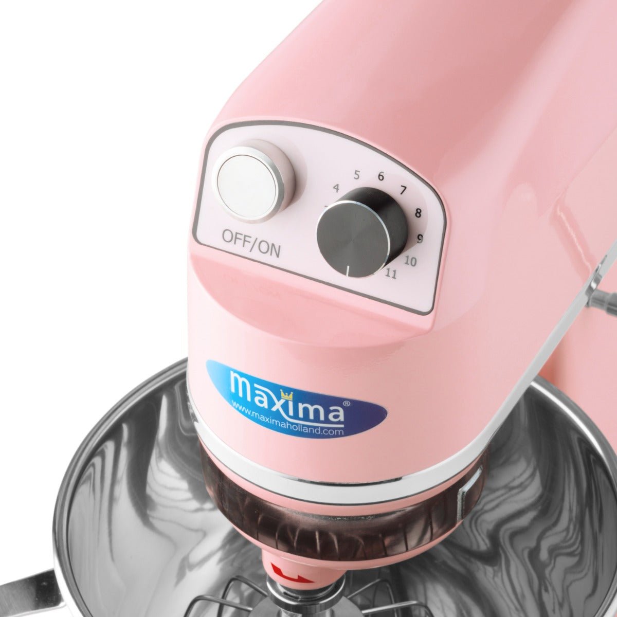 Maxima Stand Mixer 7L Pink - Up to 2kg Dough - 11 Speeds - RVSVoordeel