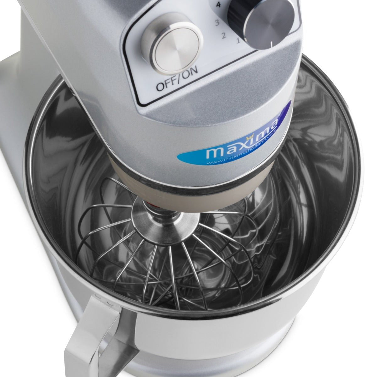 Maxima Stand Mixer 7L Silver - Up to 2kg Dough - 11 Speeds - RVSVoordeel