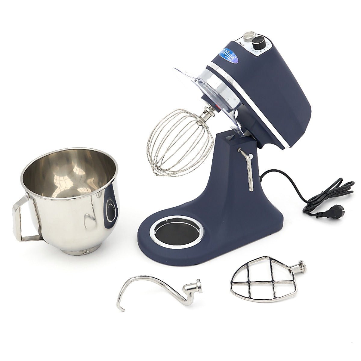 Maxima Stand Mixer 7L Steel Blue Matt - Up to 2kg Dough - 11 Speeds - RVSVoordeel