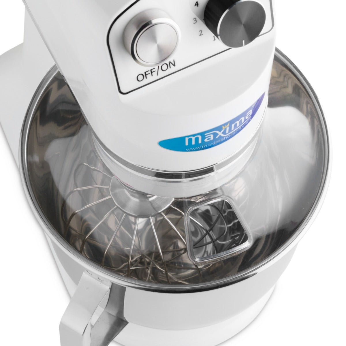 Maxima Stand Mixer 7L White - Up to 2kg Dough - 11 Speeds - RVSVoordeel