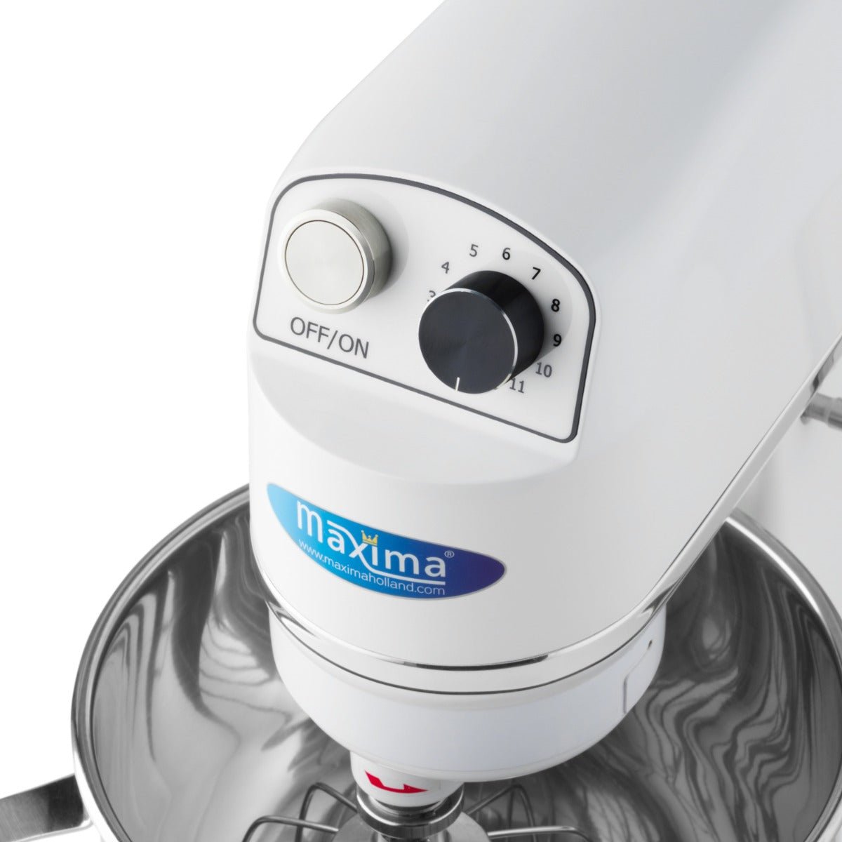 Maxima Stand Mixer 7L White - Up to 2kg Dough - 11 Speeds - RVSVoordeel