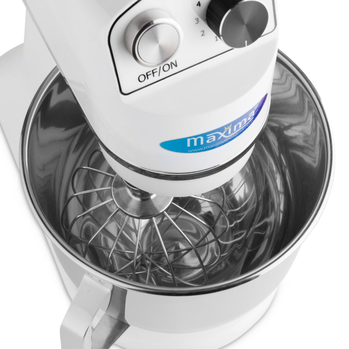 Maxima Stand Mixer 7L White - Up to 2kg Dough - 11 Speeds - RVSVoordeel
