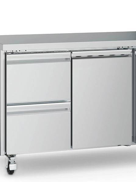 Maxima Counter Fridge 90cm Width - 2 Doors - 2 Adjustable Shelves (GN)