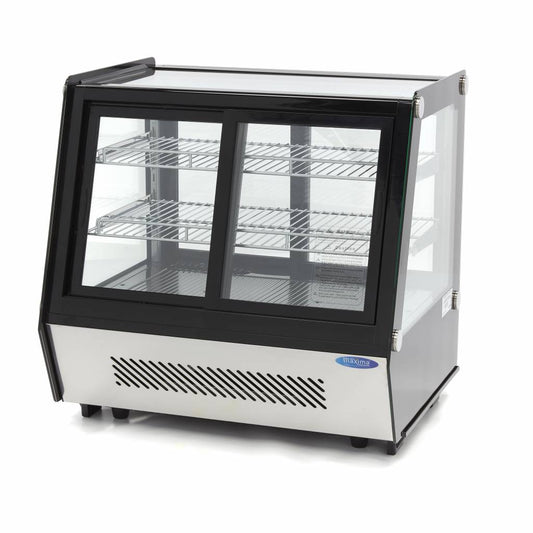 Maxima Display Fridge - 125L - 71cm - Front and Rear Sliding Doors