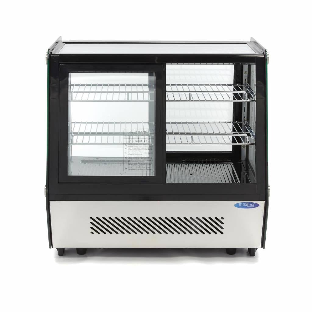 Maxima Display Fridge - 125L - 71cm - Front and Rear Sliding Doors