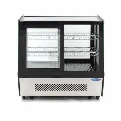 Maxima Display Fridge - 125L - 71cm - Front and Rear Sliding Doors