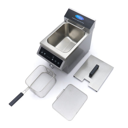Maxima Frituurpan - 8 L - 1 Mand - Inductie - met Tapkraan