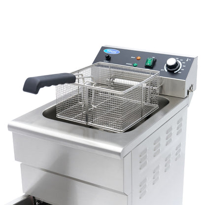Maxima Frituurpan - 16 L - 1 Mand - met Tapkraan en Opbergruimte - 230V