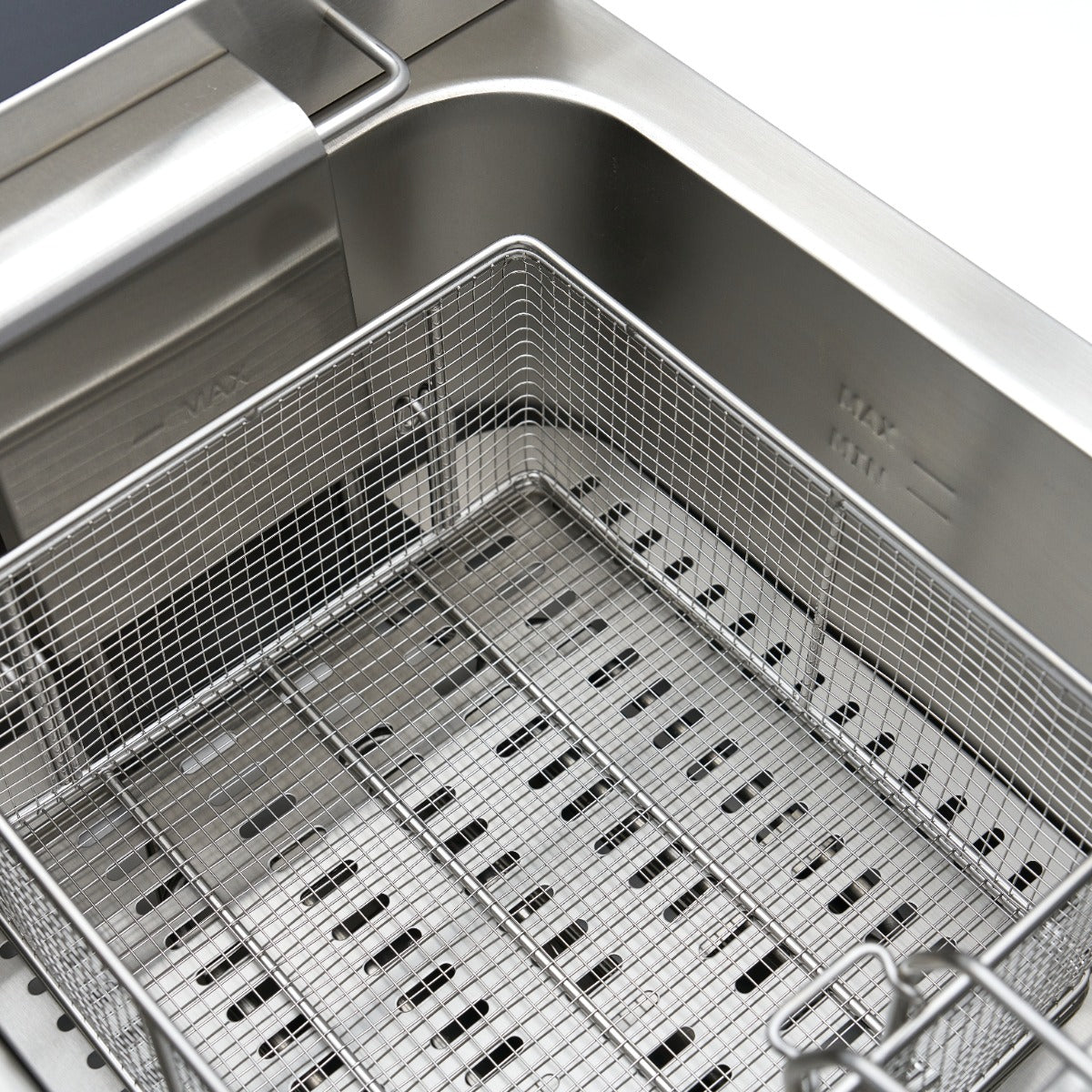 Maxima Frituurpan - 16 L - 1 Mand - met Tapkraan en Opbergruimte - 230V