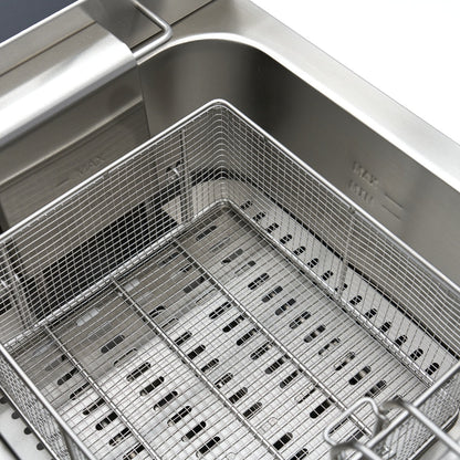 Maxima Frituurpan - 16 L - 1 Mand - met Tapkraan en Opbergruimte - 230V