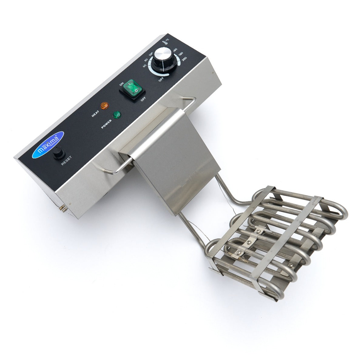 Maxima Frituurpan - 16 L - 1 Mand - met Tapkraan en Opbergruimte - 230V