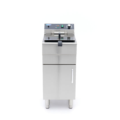 Maxima Frituurpan - 16 L - 1 Mand - met Tapkraan en Opbergruimte - 230V
