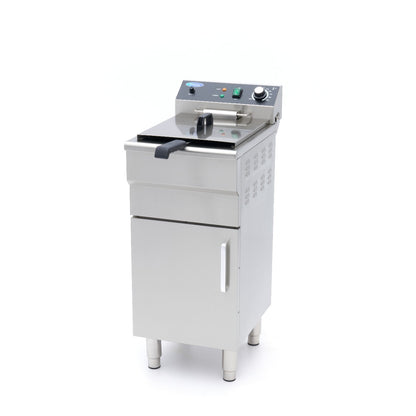 Maxima Frituurpan - 16 L - 1 Mand - met Tapkraan en Opbergruimte - 230V