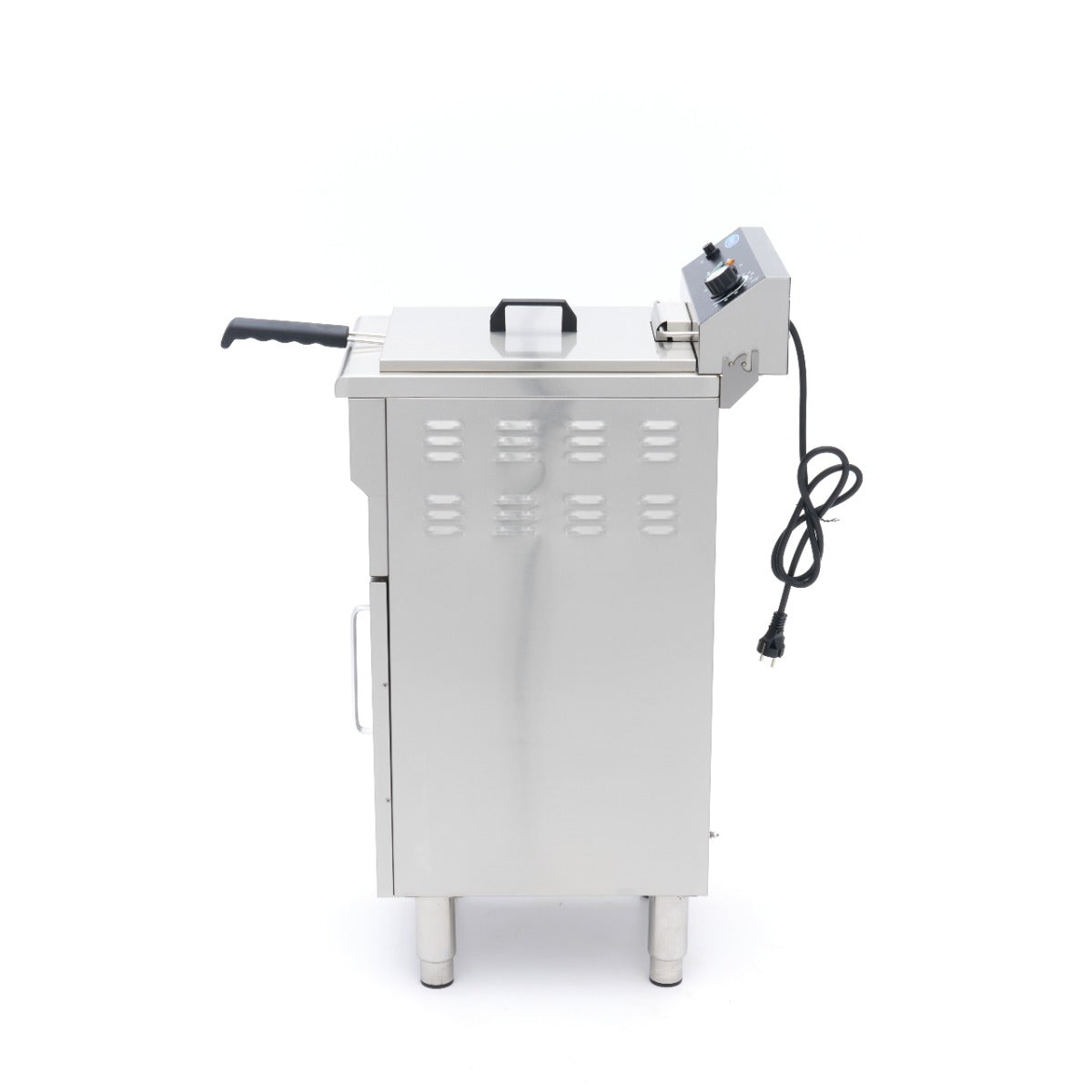 Maxima Frituurpan - 16 L - 1 Mand - met Tapkraan en Opbergruimte - 230V