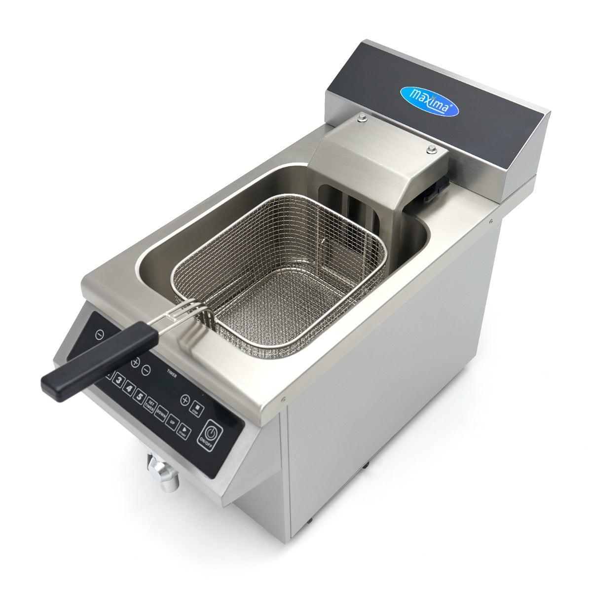 Maxima Frituurpan - 8 L - 1 Mand - Inductie - Liftsysteem - met Tapkraan