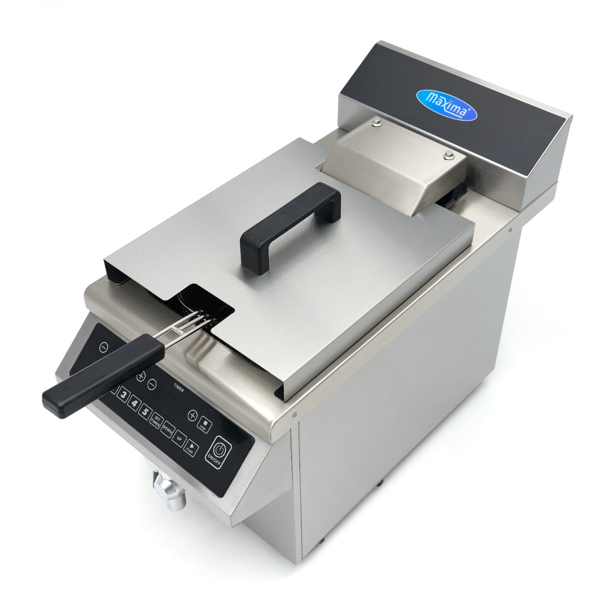 Maxima Frituurpan - 8 L - 1 Mand - Inductie - Liftsysteem - met Tapkraan