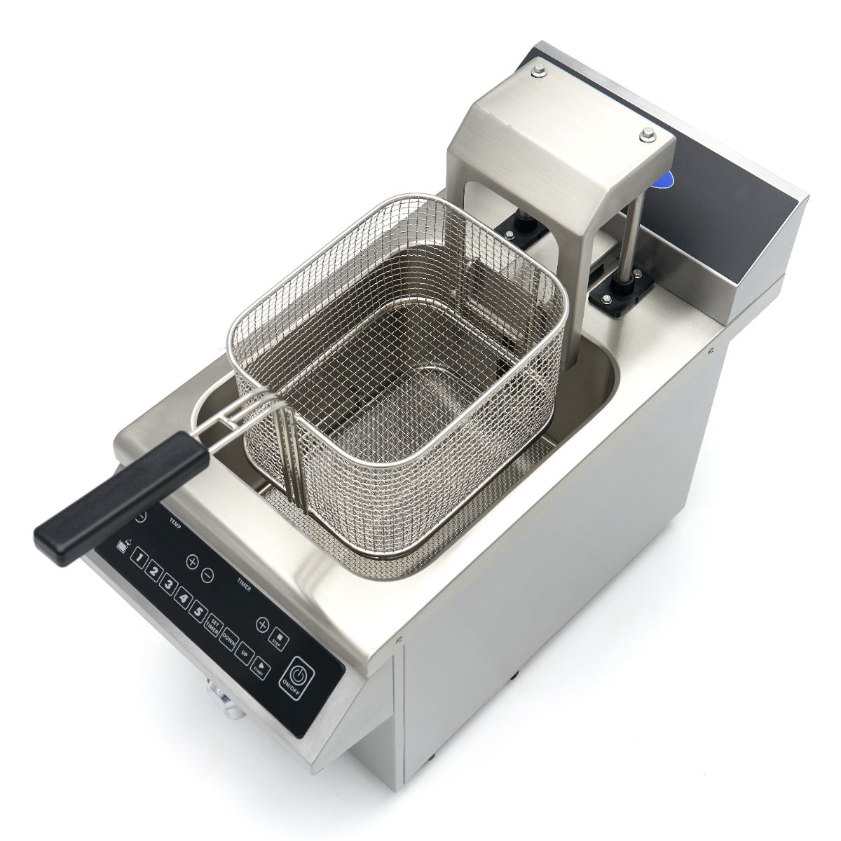 Maxima Frituurpan - 8 L - 1 Mand - Inductie - Liftsysteem - met Tapkraan