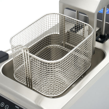 Maxima Frituurpan - 8 L - 1 Mand - Inductie - Liftsysteem - met Tapkraan