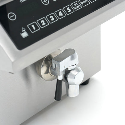Maxima Frituurpan - 8 L - 1 Mand - Inductie - Liftsysteem - met Tapkraan