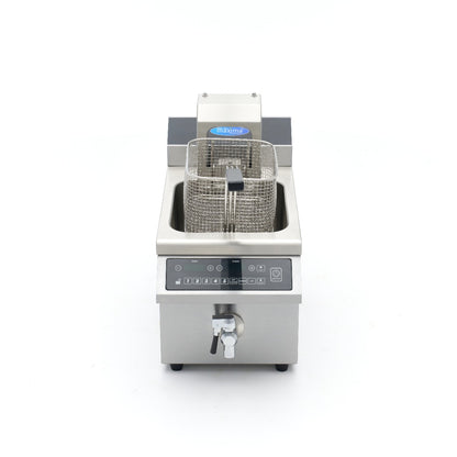 Maxima Frituurpan - 8 L - 1 Mand - Inductie - Liftsysteem - met Tapkraan