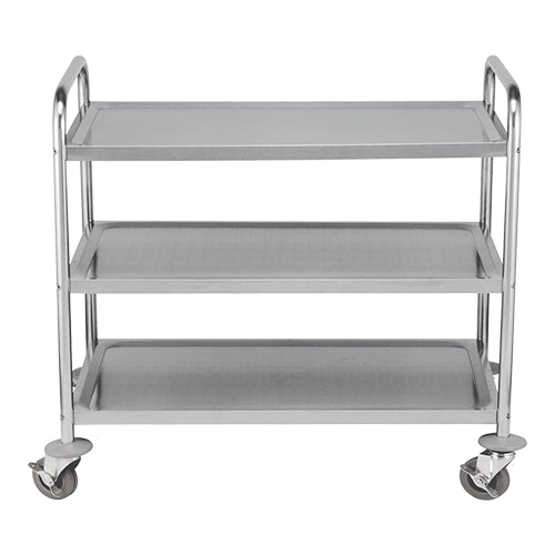 CaterChef Stainless Steel Serving Trolley - 3 Shelves - EMGA