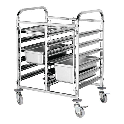 CaterChef Tray Trolley - Gastronorm - Fits 12 x 1/1 GN Trays - excl GN Trays EMGA