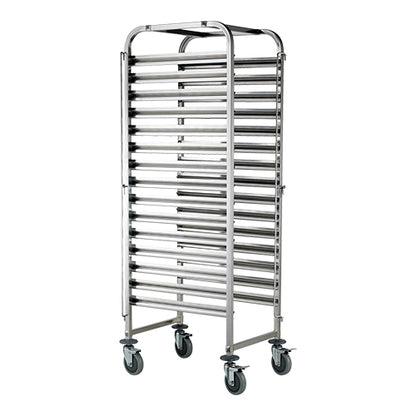 CaterChef Tray Trolley - Gastronorm - Fits 16 x Trays (60 x 40 cm) - excl GN Trays EMGA