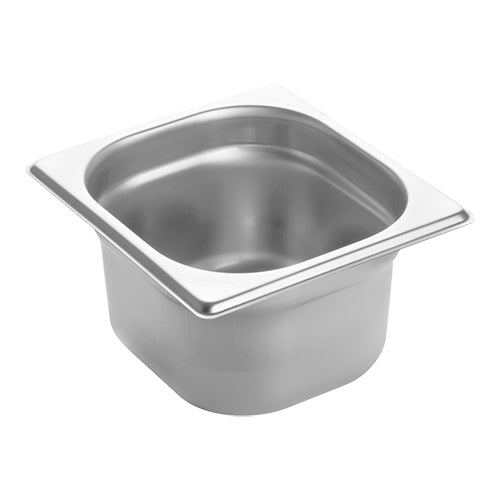 CaterChef Gastronorm Container 1/6 GN - Stainless Steel - EMGA