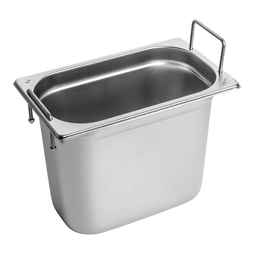 CaterChef Gastronorm Container 1/4 GN - Stainless Steel - EMGA