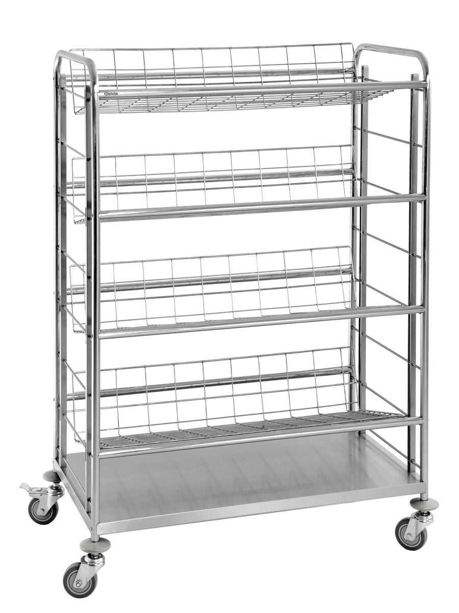 Bartscher Drinks Crate Trolley on Wheels - Fits 8 Crates - 2 wheels with brakes - RVSVoordeel